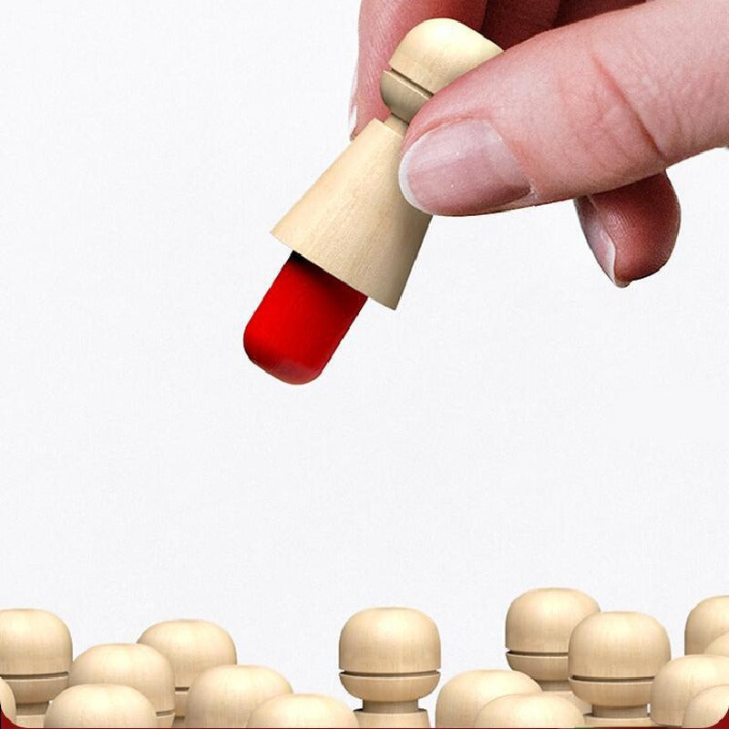 Wooden Color Memory Chess Montessori Toys for Kids