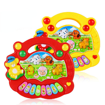Plastic Kids Musical Keyboard Toy Farm Animal Musical Instrument