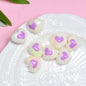 2pcs Light In The Dark Heart Acrylic Beads DIY Bracelet Making 6