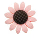 20pcs Silicone Focal Beads Sunflower Flat Design with Center Detail 7