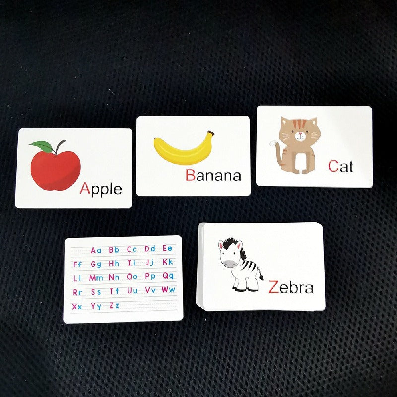 Early Learning Alphabet Flash Cards Educational Toy Paper 3