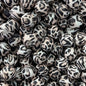 50pcs 15mm Leopard Silicone Beads Printed Design 4