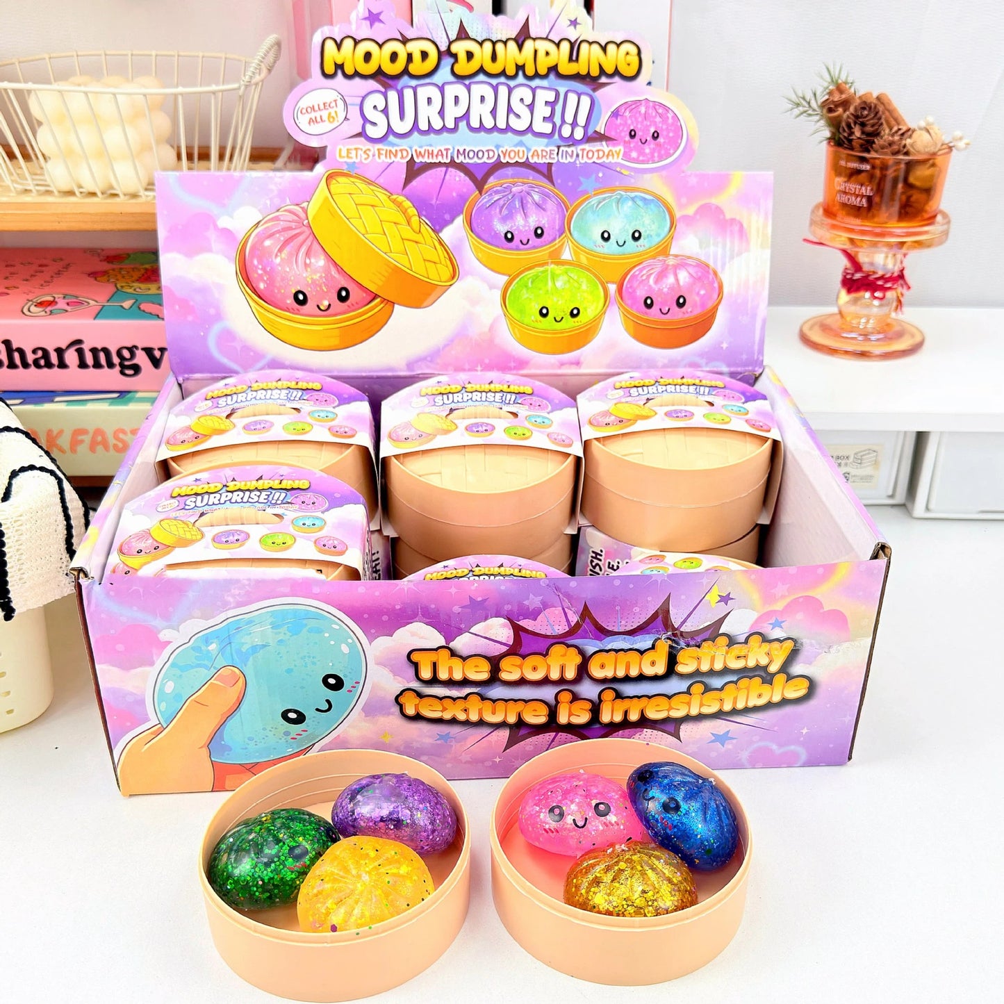 TPR Mood Dumpling Stress Relief Squishy Squeeze Toy  2