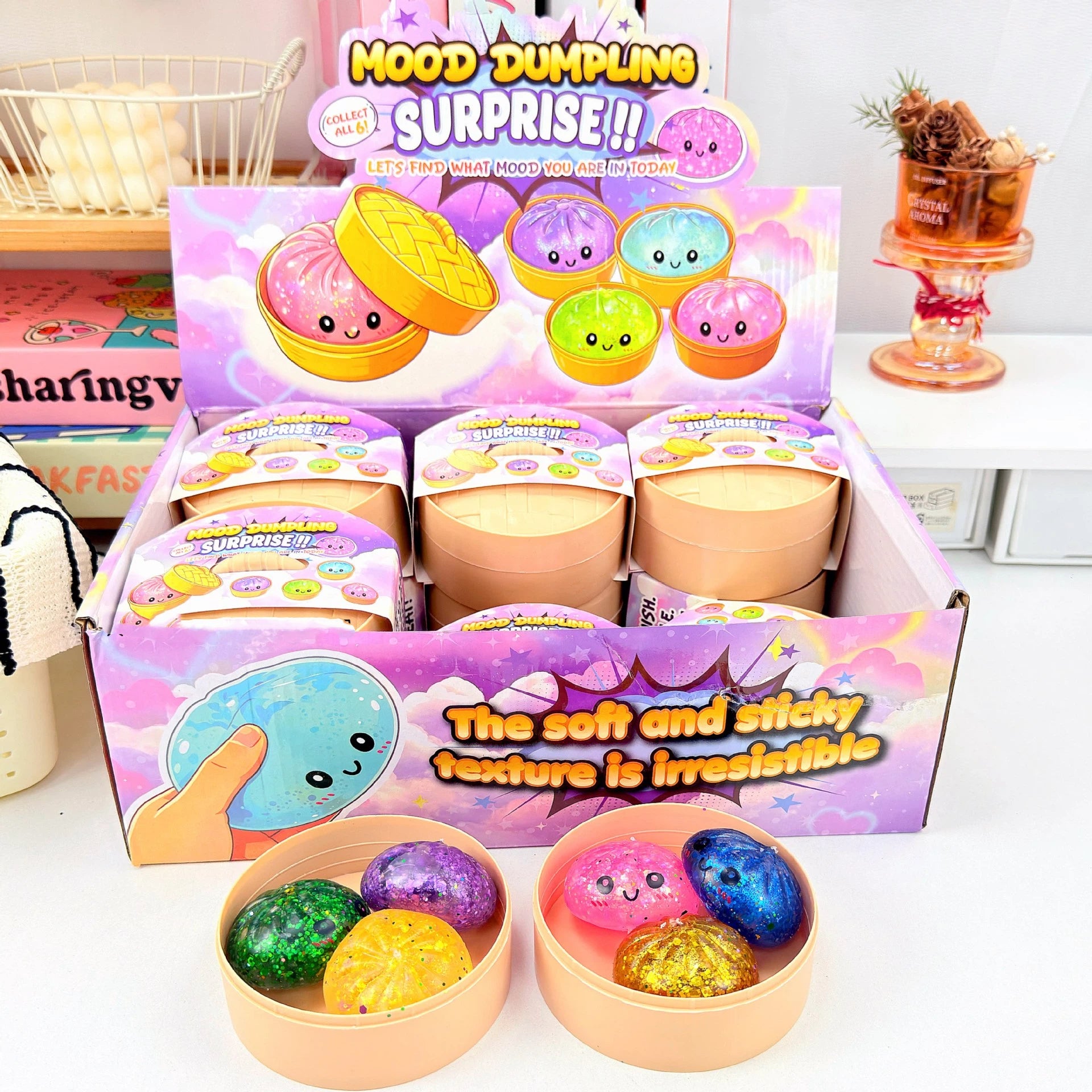 TPR Mood Dumpling Stress Relief Squishy Squeeze Toy  2