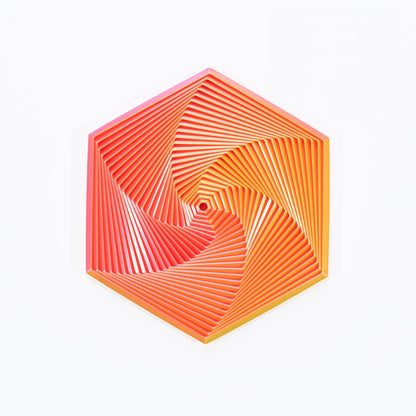 Hexagonal 3D Printed Fidget Toy Articulated Flexible 9