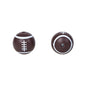 20pcs 15mm Printed Football Silicone Beads Sports Ball Design 11