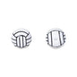 20pcs 15mm Printed Football Silicone Beads Sports Ball Design 7