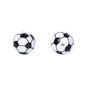 20pcs 15mm Printed Football Silicone Beads Sports Ball Design 5