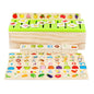 Wooden Montessori Toys Shape Matching Knowledge Classification Box 4