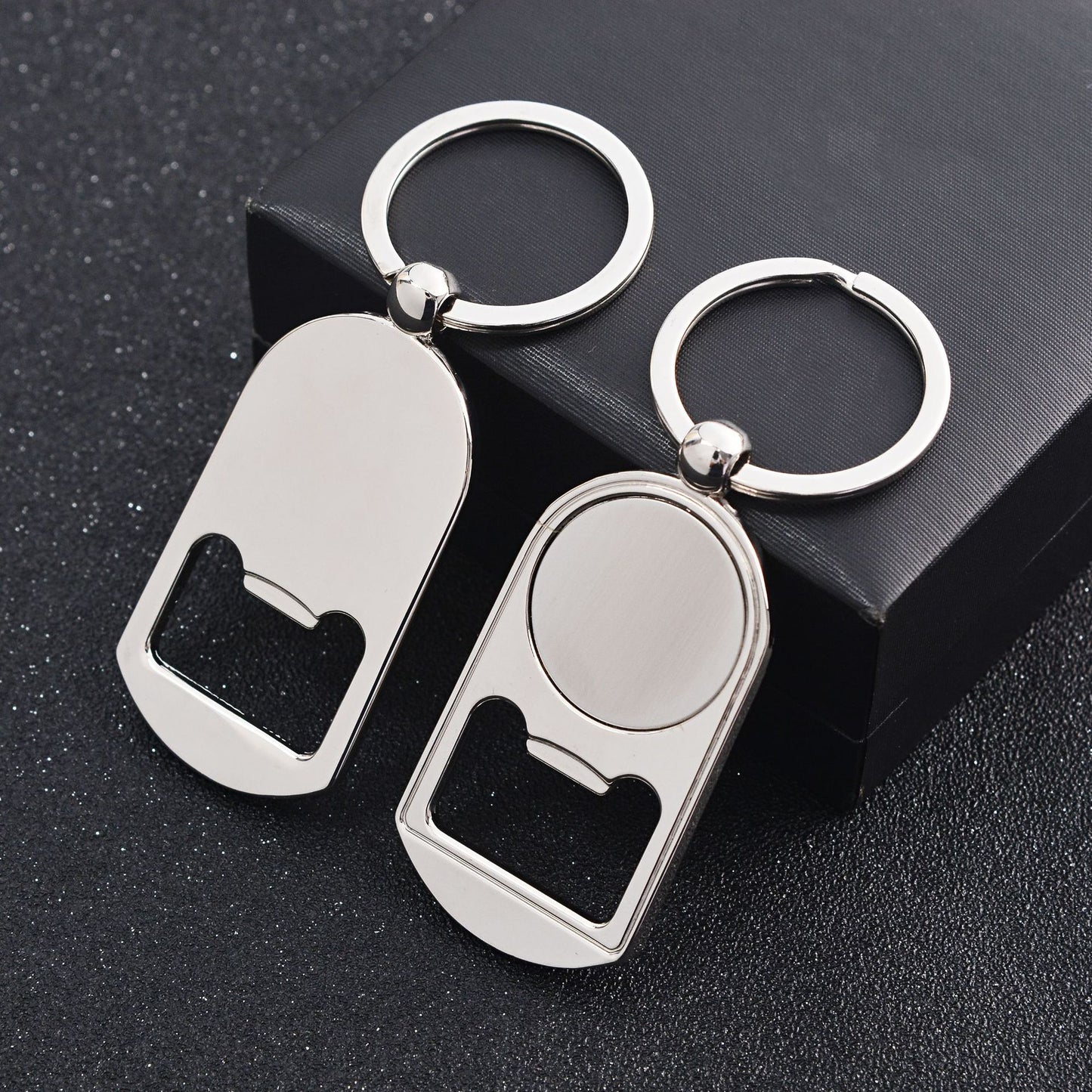 Metal Bottle Opener Sublimation Keychain Zinc Alloy Design 12