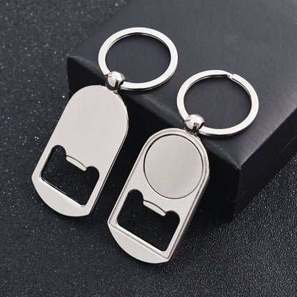 Metal Bottle Opener Sublimation Keychain Zinc Alloy Design 12