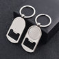 Metal Bottle Opener Sublimation Keychain Zinc Alloy Design 12
