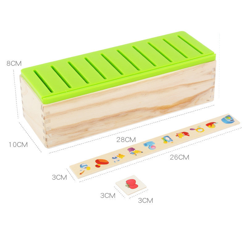 Wooden Montessori Toys Shape Matching Knowledge Classification Box 3