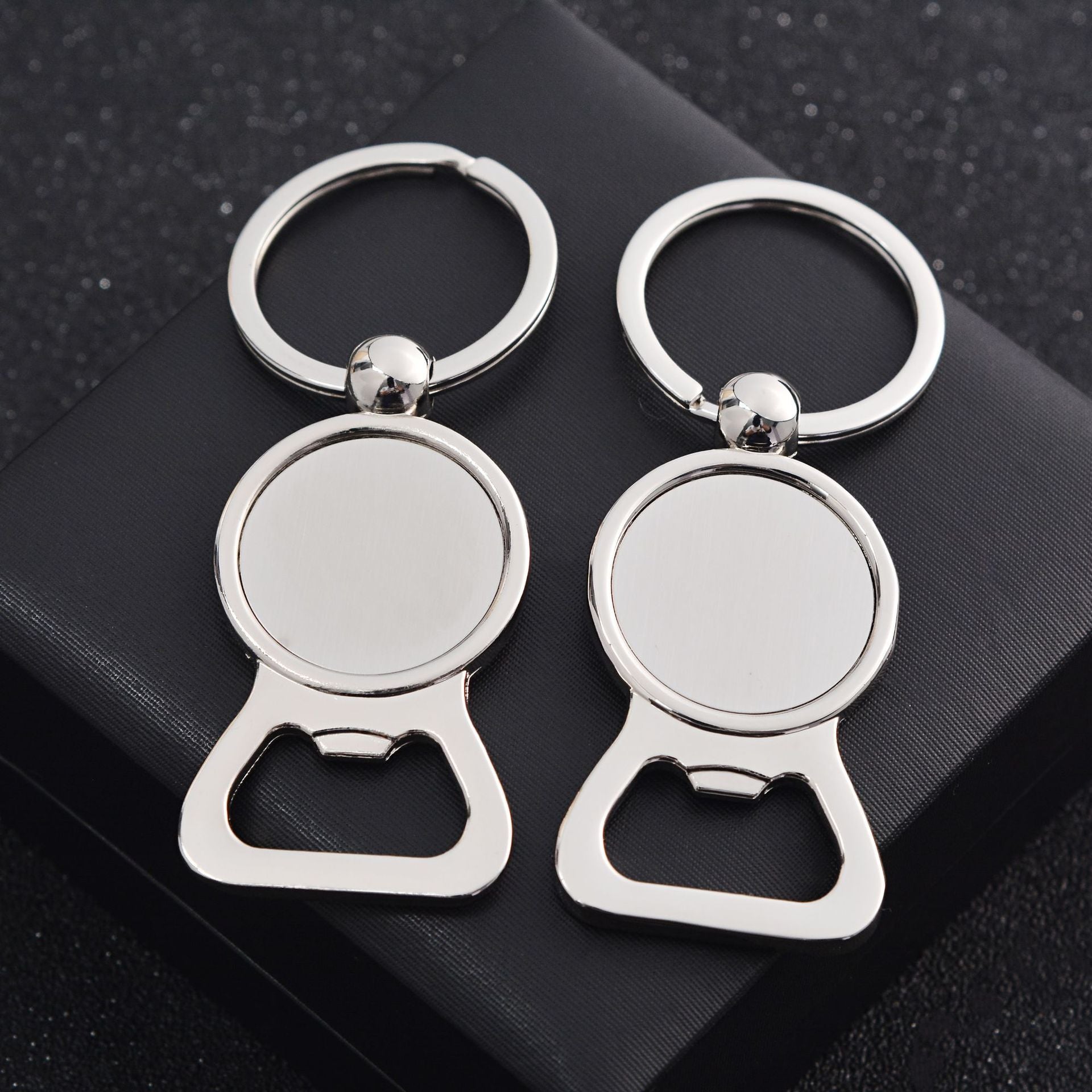 Metal Bottle Opener Sublimation Keychain Zinc Alloy Design 10