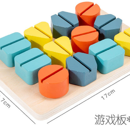 Wooden Double Screwing Montessori Toys Educational Fine Motor Skills 6