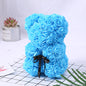 Silk Flower Rose Bear Plush Toy Gift Box 30cm 12