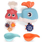 Plastic Octopus Waterwheel Bath Toy with Suction Cup