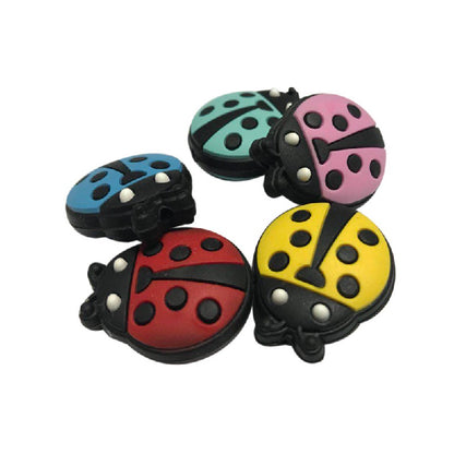 20pcs Silicone Focal Beads Beetle Front Facing Design 2