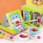 Wooden Montessori Toys Chopsticks Clip Beads Feeding Game 5
