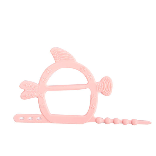 Silicone Whale Teething Toy Bracelet for Baby More Than 3 Months