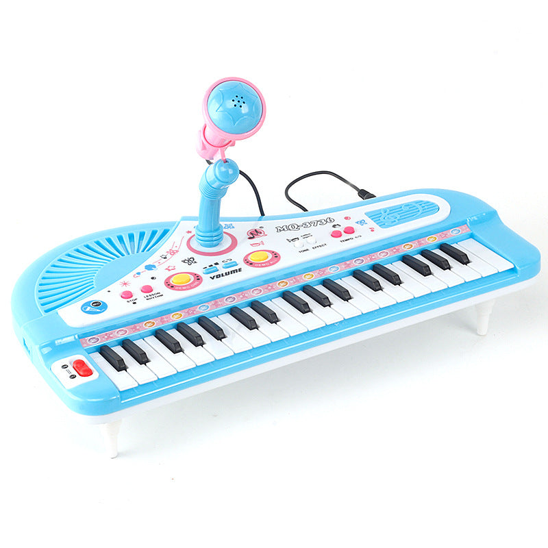 Plastic Kids Electronic Keyboard Musical Instrument Educational Toy 37 Keys 8