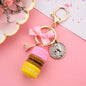 Macaron Cake Alloy Keychain Soft Pottery Charm 2 x 11.3cm 9