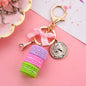 Macaron Cake Alloy Keychain Soft Pottery Charm 2 x 11.3cm 8