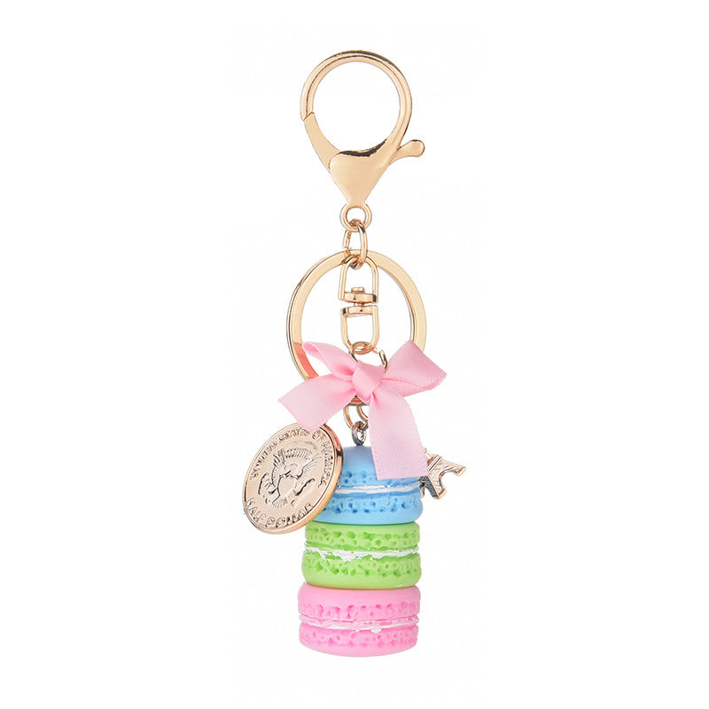 Macaron Cake Alloy Keychain Soft Pottery Charm 2 x 11.3cm 5