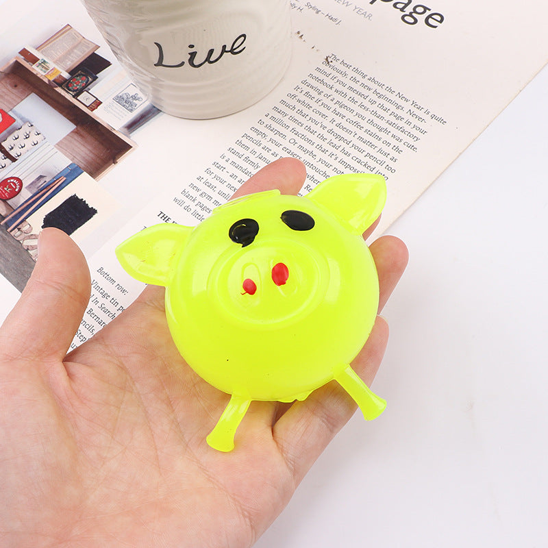 Plastic Fruit and Animal Splat Ball Squishy Toy Sensory Fidget 45