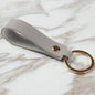 Leather Wristlet Key Ring with Metal Ring 85 x 16mm 9