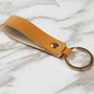 Leather Wristlet Key Ring with Metal Ring 85 x 16mm 8