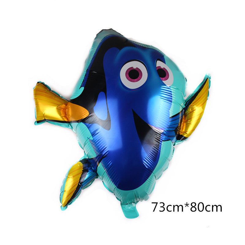 Marine Fish Foil Balloon Set Party Decoration 5pcs 14