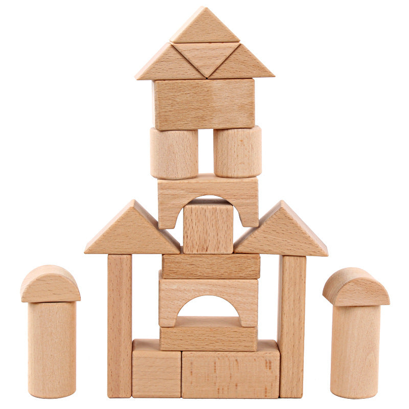 Wooden Building Blocks Montessori Toys Educational for Kids 3