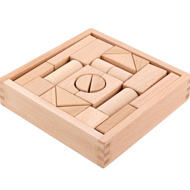 Wooden Building Blocks Montessori Toys Educational for Kids