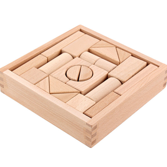 Wooden Building Blocks Montessori Toys Educational for Kids