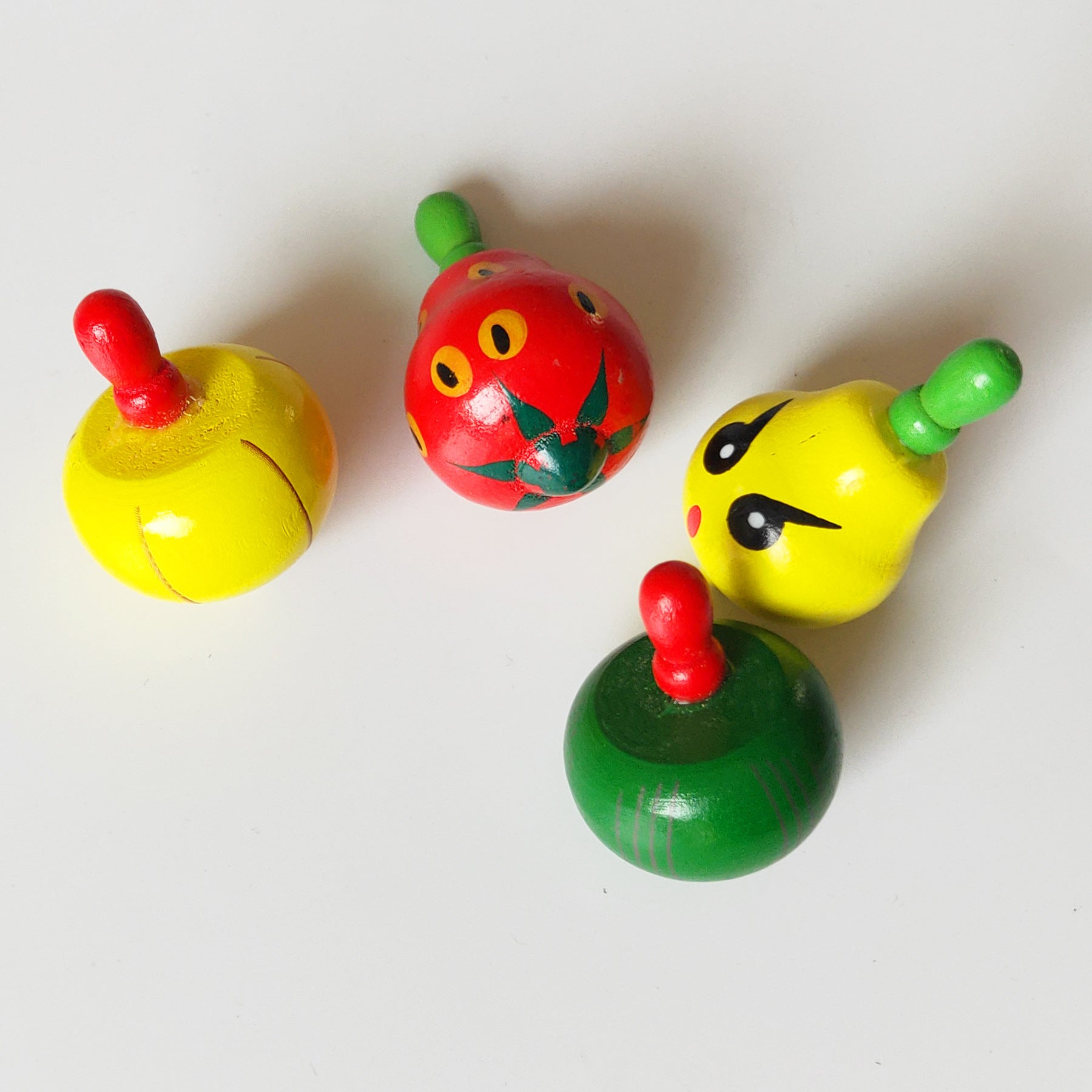 Wooden Fruit Gyro Toy Educational Montessori Toy 4