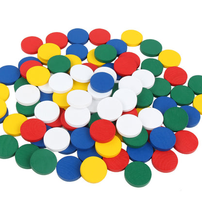 Wooden Sensory Round Building Blocks Montessori Toys