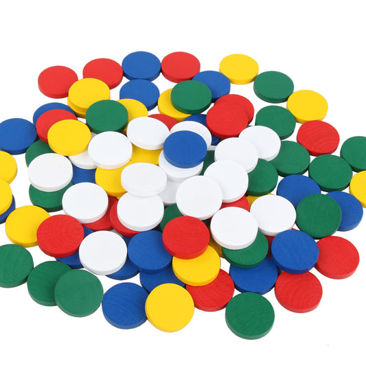 Wooden Sensory Round Building Blocks Montessori Toys