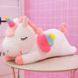 Rainbow Unicorn Stuffed Animal Plush Pillow with Zipper 30cm 6