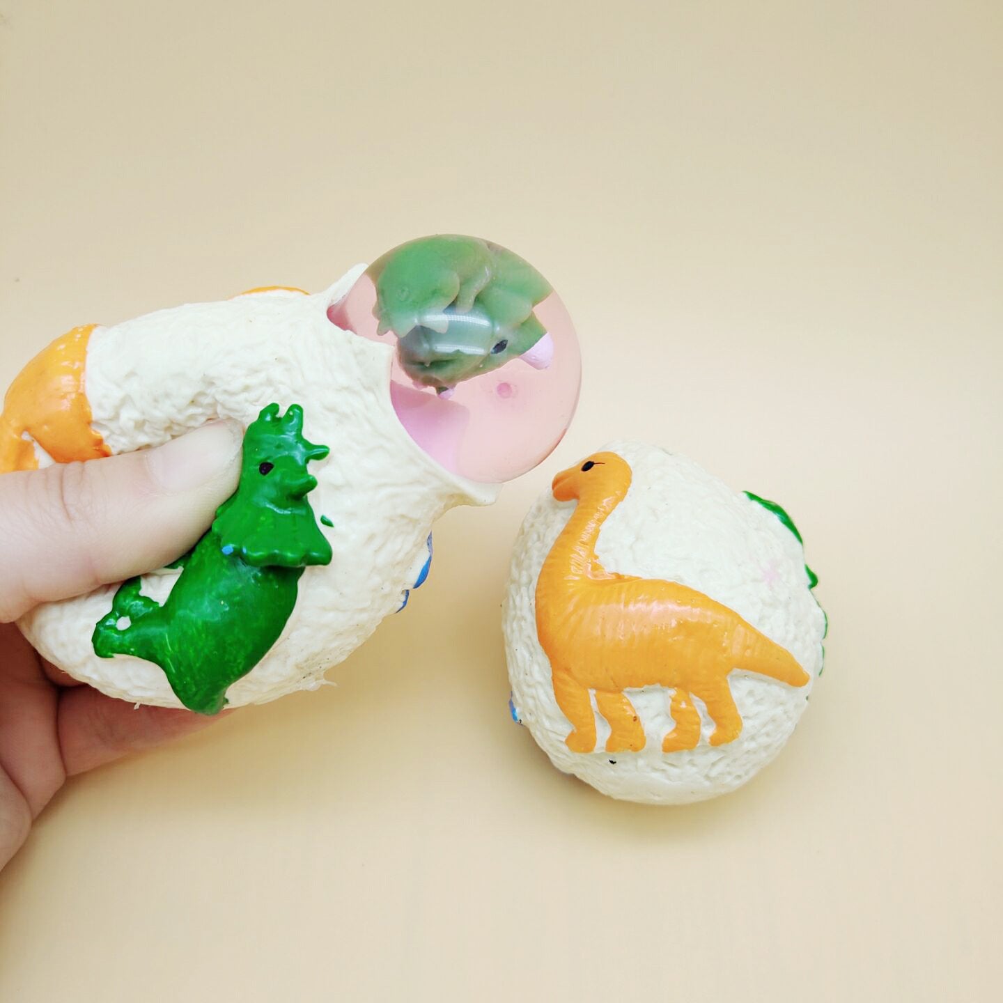 TPR Dinosaur Egg Sensory Stress Ball Squeeze Toy 5.5cm 3