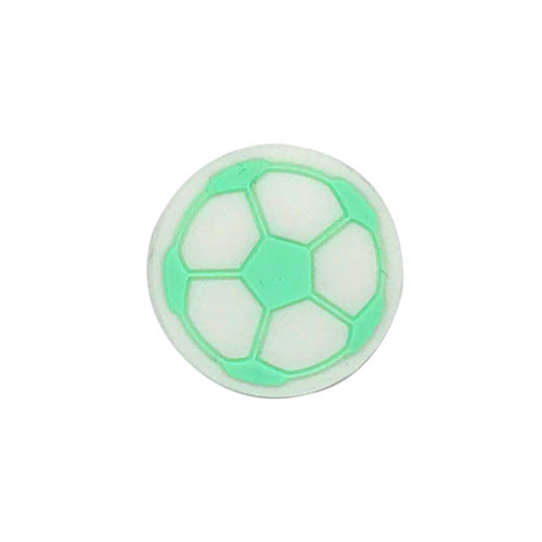 20pcs Silicone Focal Beads Football Round Detail 12