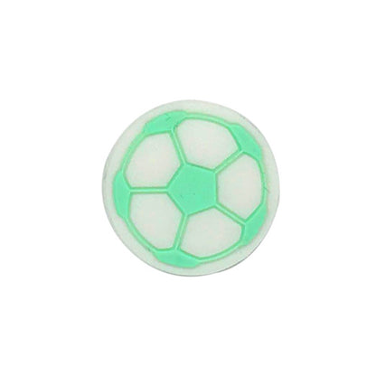 20pcs Silicone Focal Beads Football Round Detail 12