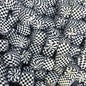 50pcs 13.5mm Printed Square Silicone Beads Variety Designs 18