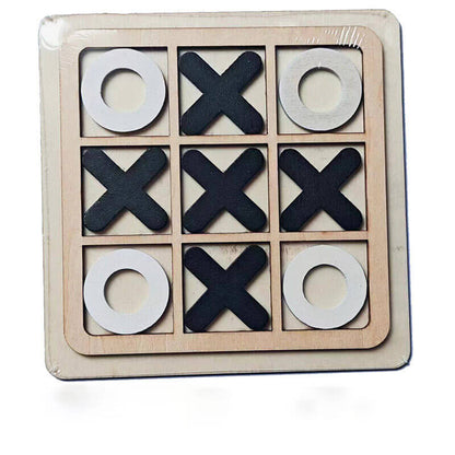 10cm Tic-Tac-Toe Board Game black white
