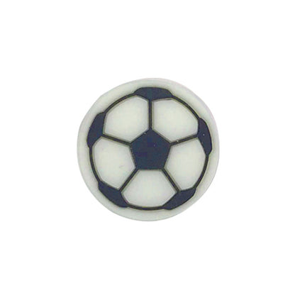 20pcs Silicone Focal Beads Football Round Detail 14