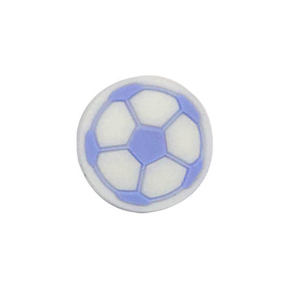 20pcs Silicone Focal Beads Football Round Detail 13