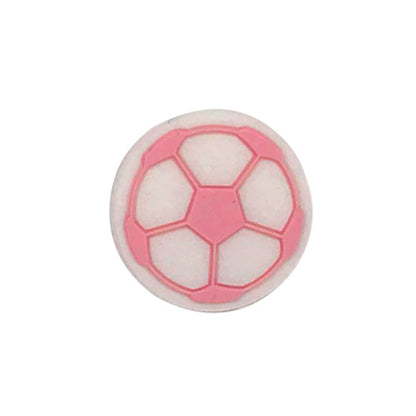 20pcs Silicone Focal Beads Football Round Detail 10