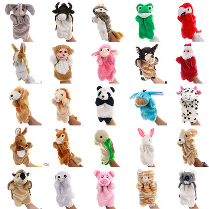 Plush Animal Hand Puppets Pretend Play Toy 25cm