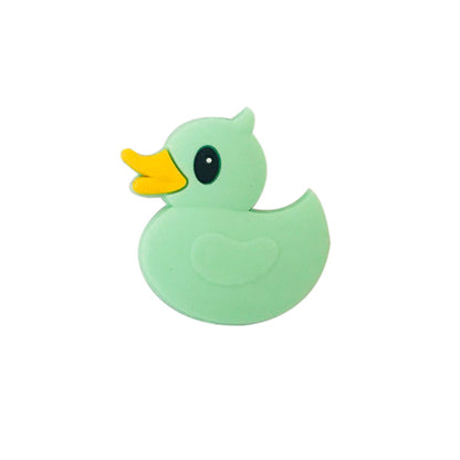20pcs Silicone Focal Beads Little Yellow Duck Side Profile 3
