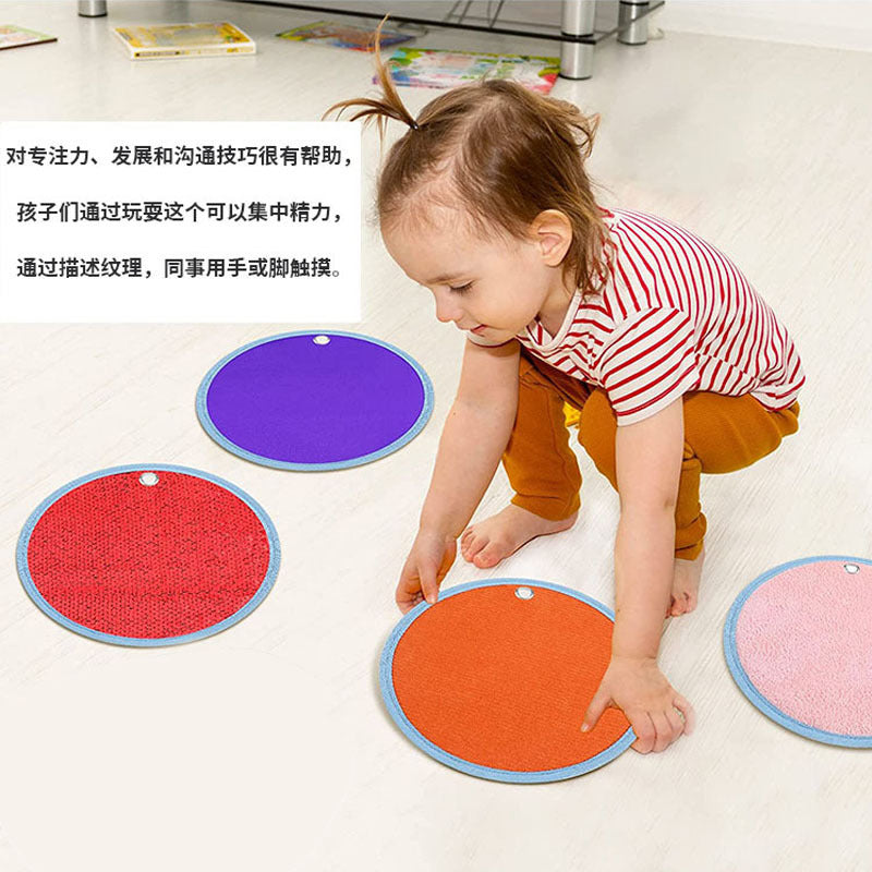 Sensory Texture Circle Mats for Autism Sensory Play 22cm 2